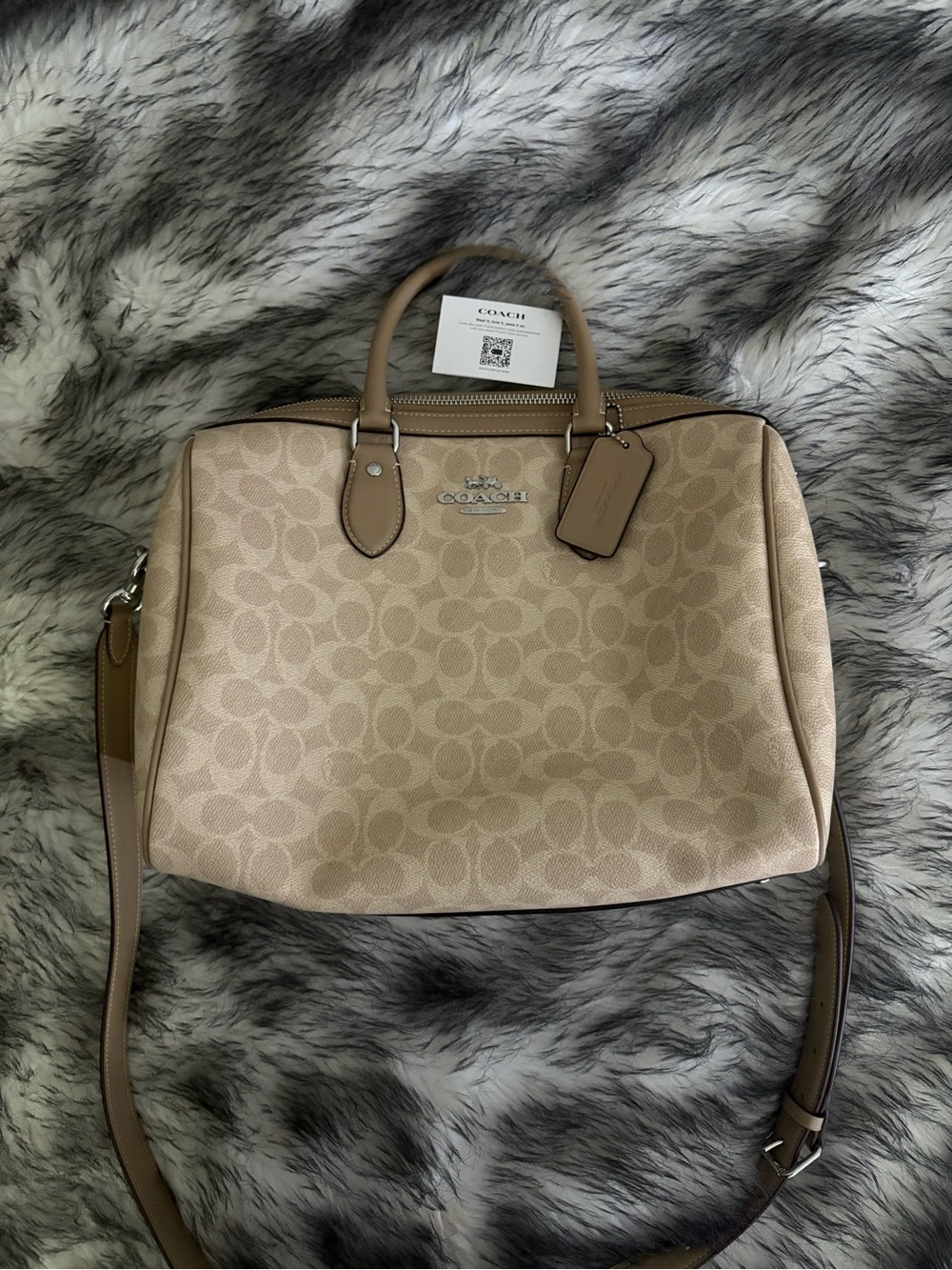Coach Rowan satchel in nude